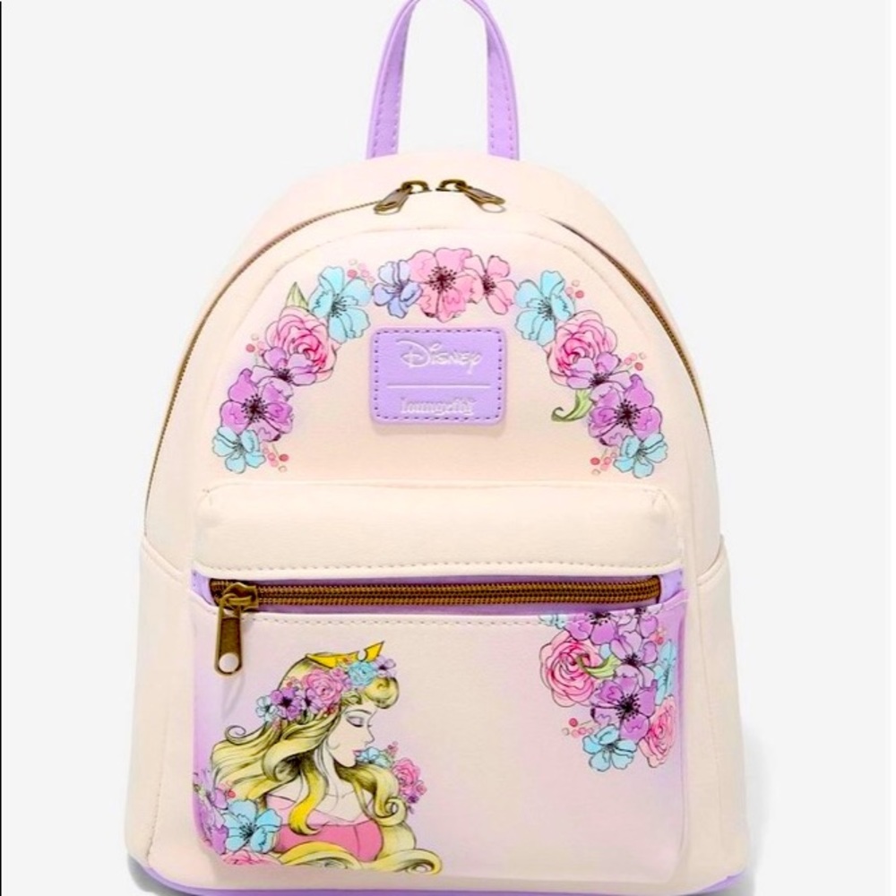 Loungefly Disney Sleeping Beauty Aurora Roses Mini Backpack NWT sealed
